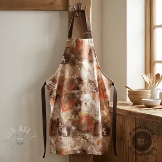 Dekorativna tkanina Flowers toffee digital print