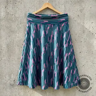 Tkanine za večernje i Ženske haljine PUNTA DI ROMA Abstract dark mint