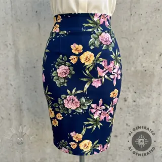 Tkanine za večernje i Ženske haljine SOFT SKIN navy