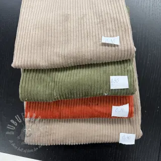 Paket tkanina rebrasti pliš 206