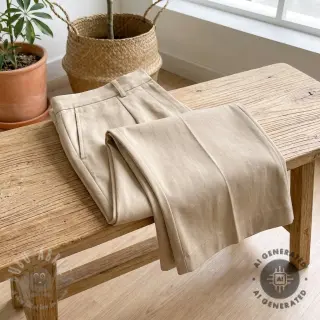 TENCEL s lanom beige