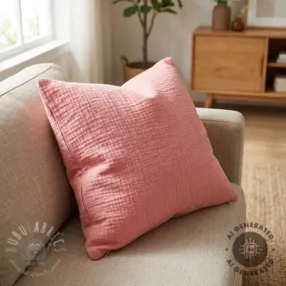 Tetra Tkanina/Muslin soft rose ORGANIC