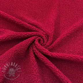 Tkanina za kapute TEDDY red
