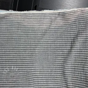 Tetra Tkanina/Muslin YARN DYED Stripes grey 2nd class