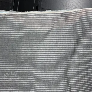 Tetra Tkanina/Muslin YARN DYED Stripes grey 2nd class