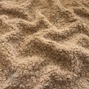 Tkanina za kapute TEDDY BOUCLÉ soft taupe