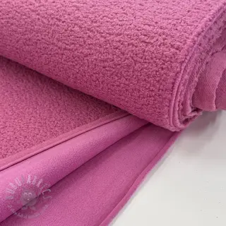 Fleece TEDDY DOUBLE SIDED pink