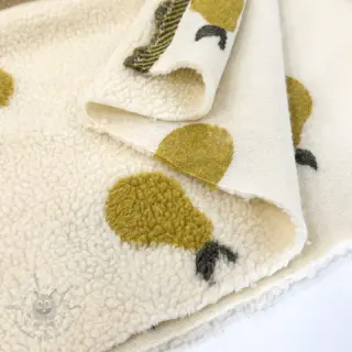 Tkanina za kapute TEDDY JACQUARD Pears old lime