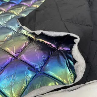 Prošivena tkanina FOIL Rainbow multi