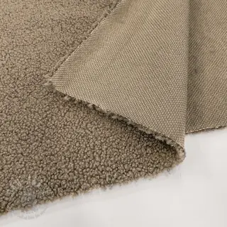 Tkanina za kapute TEDDY soft taupe