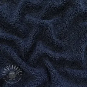 Tkanina za kapute TEDDY navy