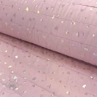 Prošivena tkanina FOIL Hearts