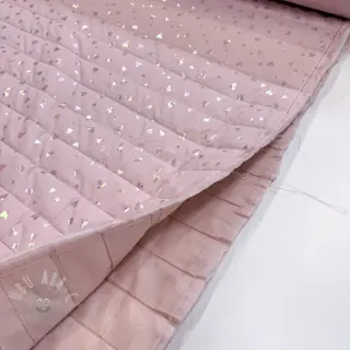 Prošivena tkanina FOIL Hearts