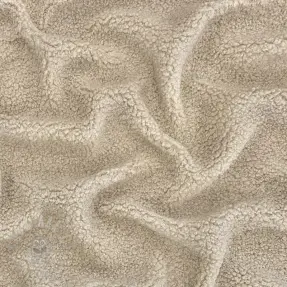 Tkanina za kapute TEDDY light sand
