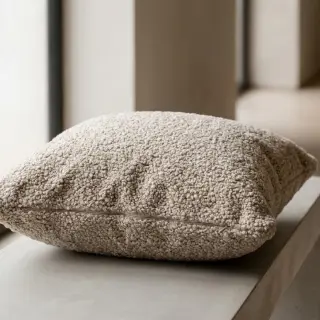 Tkanina za kapute TEDDY beige