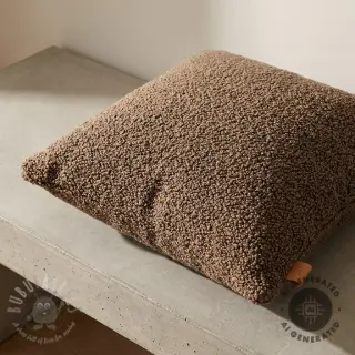 Tkanina za kapute TEDDY taupe