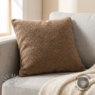 Tkanina za kapute TEDDY soft taupe