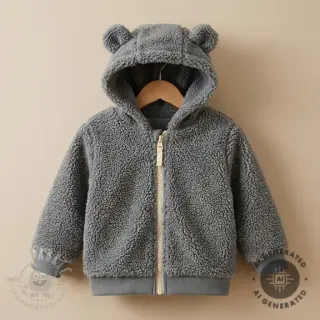 Tkanina za kapute TEDDY grey