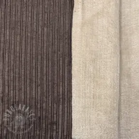 Rastezljivi baršun Cofur fleece dark brown