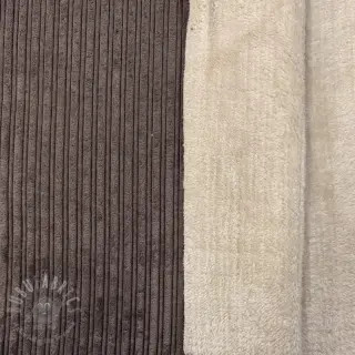 Rastezljivi baršun Cofur fleece dark brown