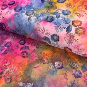 Perivi baršun pliš TIE DYE 21W Catchy design G