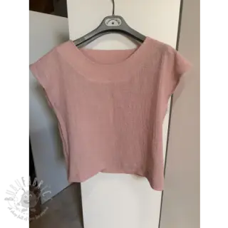Pamučna tkanina SLUB WASHED old rose