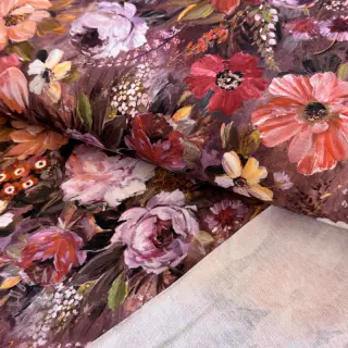 Triko Flowers Andrea brown digital print