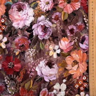 Triko Flowers Andrea brown digital print