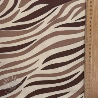 Triko materijal čupav Animal skin brown SIMPLY NATURAL
