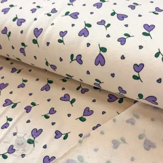 Triko materijal čupav Hearts lilac SIMPLY NATURAL
