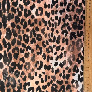 Triko materijal čupav Animal skin brown digital print