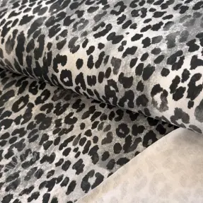 Triko materijal čupav Animal skin grey digital print