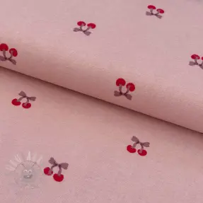 Pamuk FLANNEL Cherries mauve