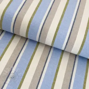 Pamučna tkanina YARN DYED MIA Stripe light blue
