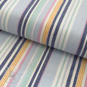 Pamučna tkanina YARN DYED Sea stripe blue