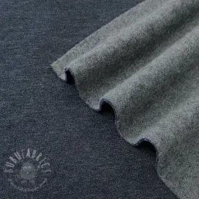 Triko materijal čupav JOGGING navy melange