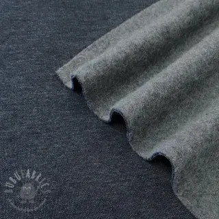 Triko materijal čupav JOGGING navy melange