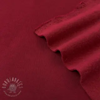 Triko materijal čupav JOGGING dark red