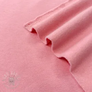 Triko materijal čupav JOGGING soft pink