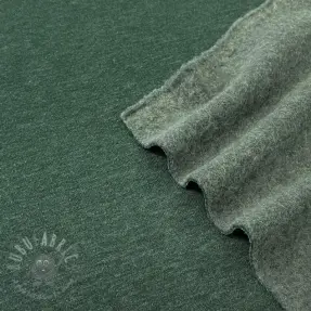 Triko materijal čupav JOGGING dark green melange