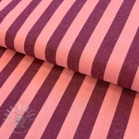 Pamučna tkanina YARN DYED NOVA Stripe aubergine