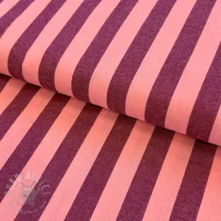Pamučna tkanina YARN DYED NOVA Stripe aubergine