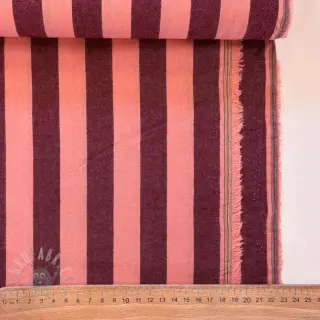 Pamučna tkanina YARN DYED NOVA Stripe aubergine