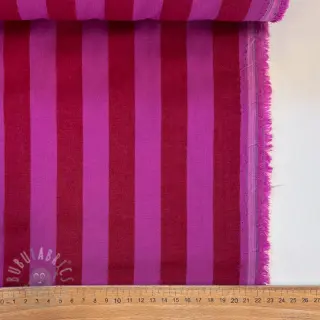 Pamučna tkanina YARN DYED NOVA Stripe red fuchsia