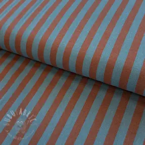 Pamučna tkanina YARN DYED BIG Stripes brown