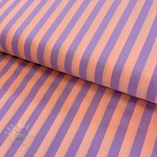 Pamučna tkanina YARN DYED BIG Stripes peach