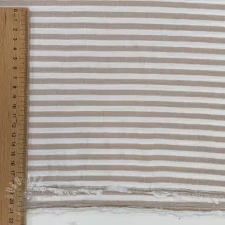 Tetra Tkanina/Muslin YARN DYED Summer stripe beige
