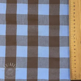 Pamučna tkanina YARN DYED SONJA Checks blue brown