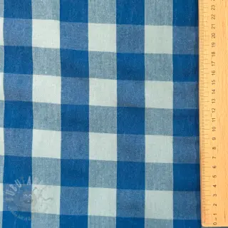 Pamučna tkanina YARN DYED SONJA Checks blue green
