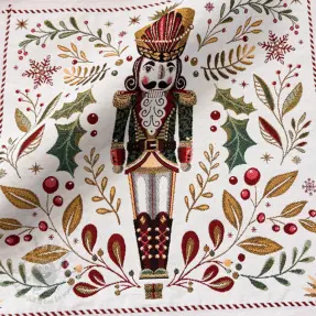 Dekorativna tkanina jacquard Casse-Noisette blanc design A PANEL